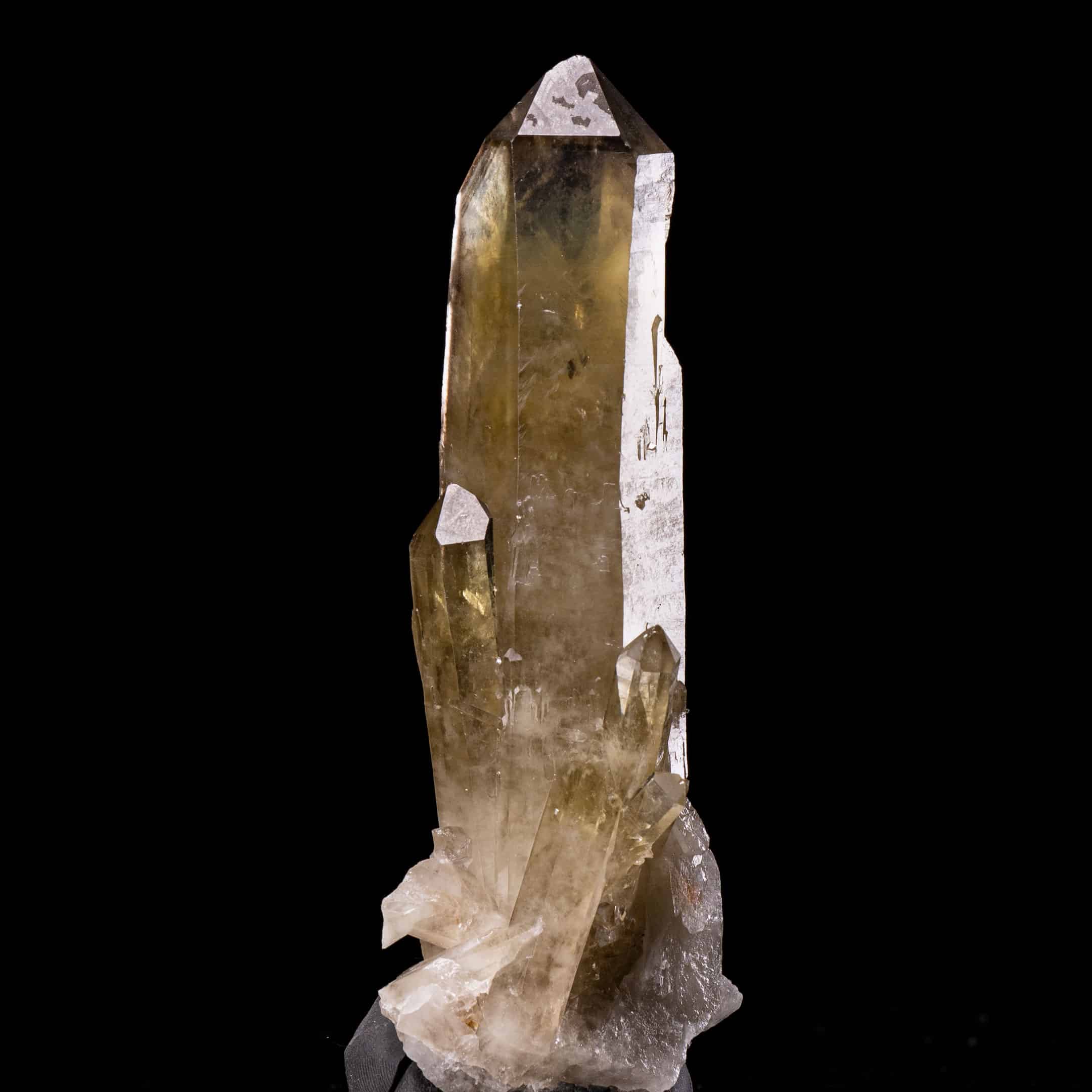 Zambian Smoky Citrine Cascading Phantom Quartz Crystal Cluster