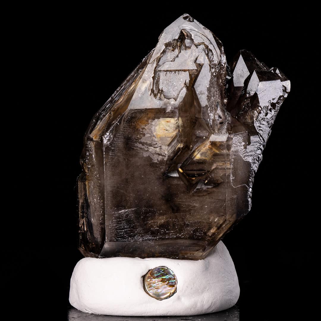 Smoky Amethyst Skeletal Elestial Quartz Crystal