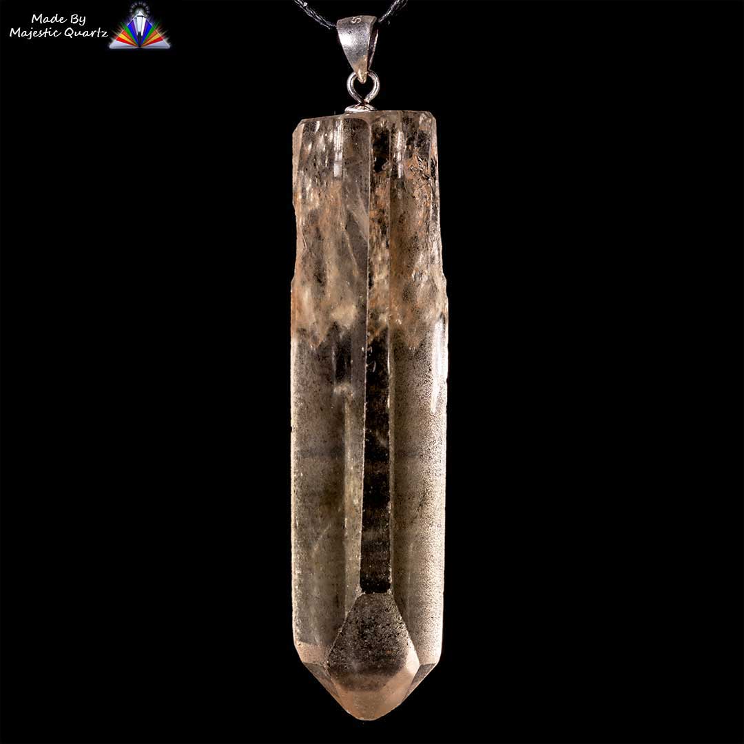 Natural Citrine With Future/Past Time Link Pendant