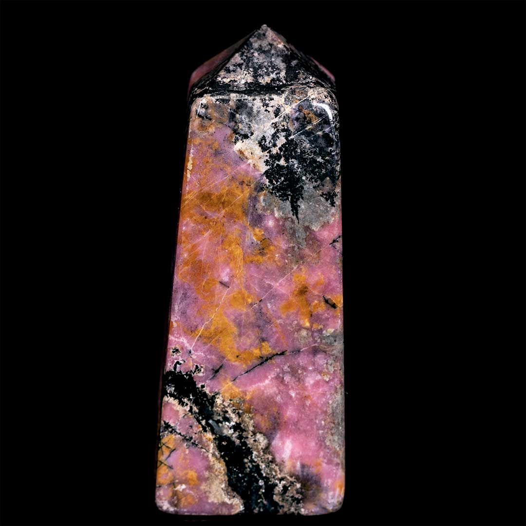 Large Polished Rhodonite Tower/Point