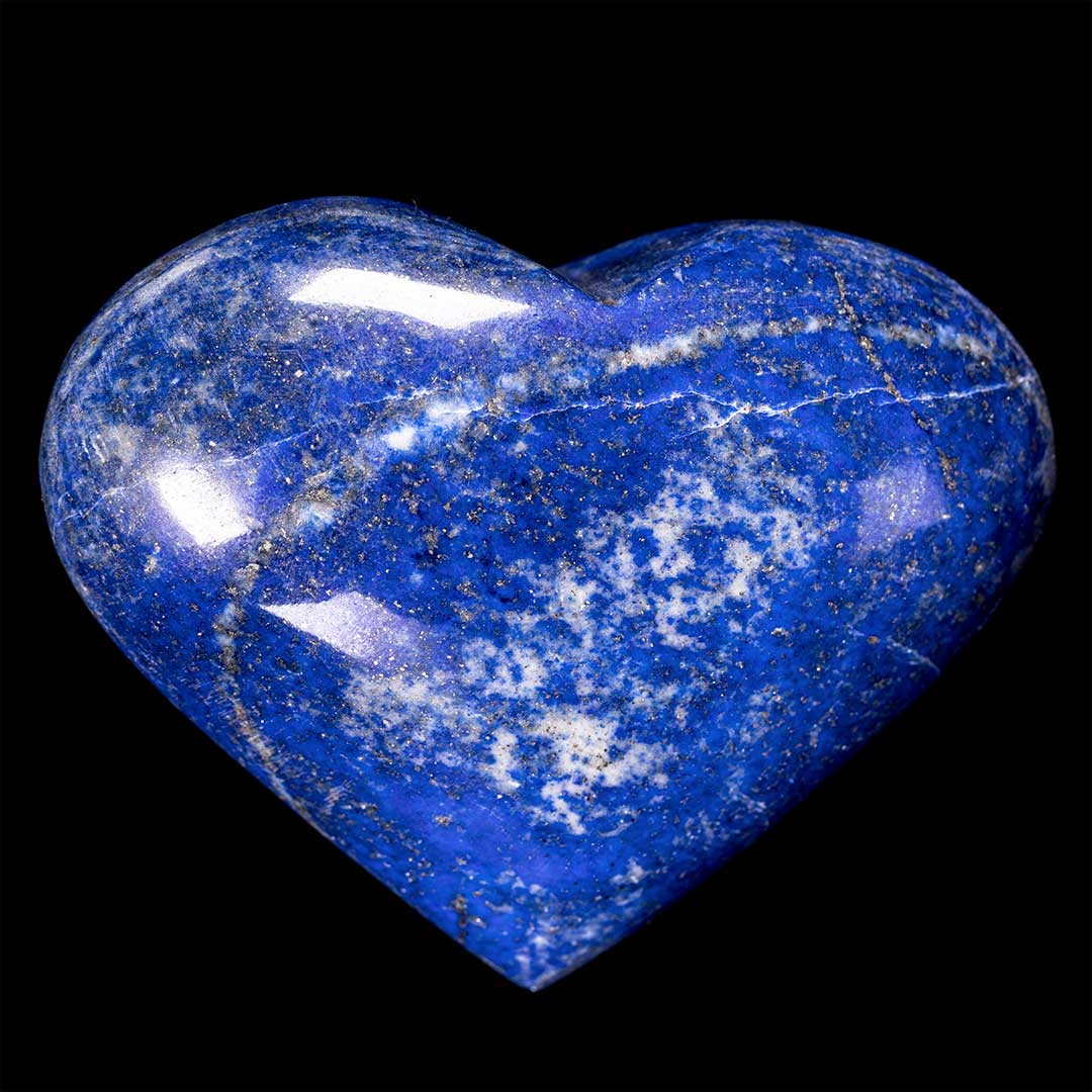 Lapis Polished Heart Carving