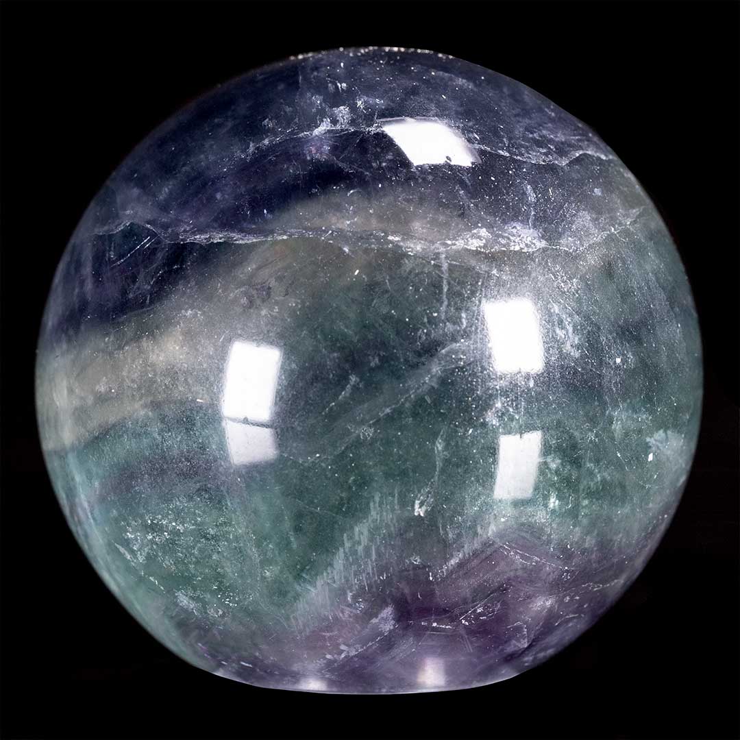 Polished Rainbow Fluorite Sphere