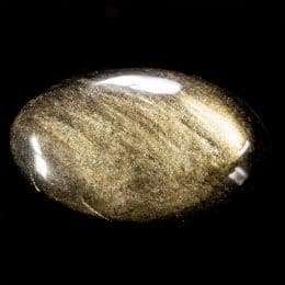 Gold Sheen Obsidian Palm Stone/ Pocket Stone