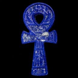 Polished Lapis Lazuli Carved Ankh