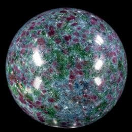 Polished Kyanite Ruby Fuchsite Sphere