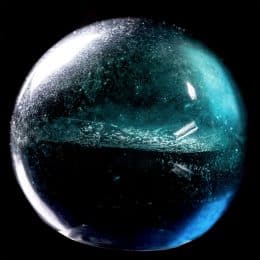 Polished DEEP Blue Fluorite Mini Sphere