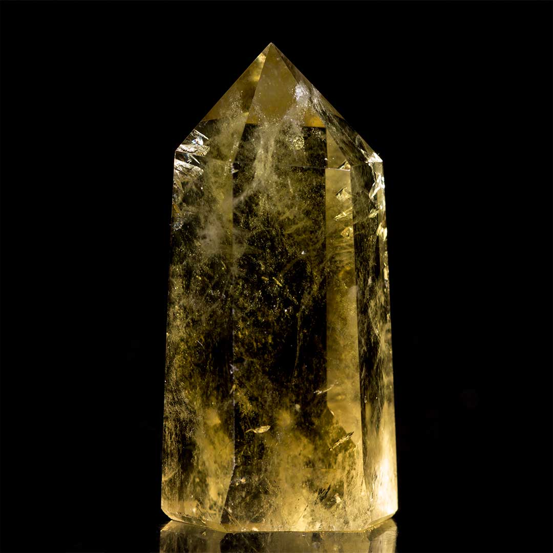 Heart Of Gold Polished Citrine Point